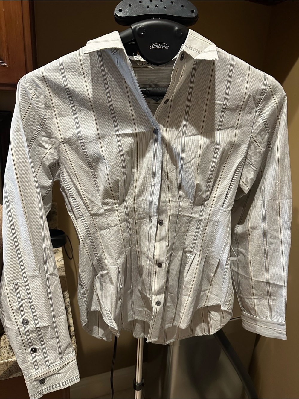 Heartloom White Striped Button-Down shirt